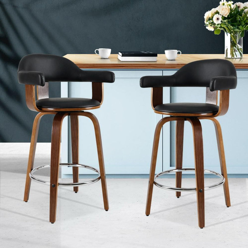 Set of 2 Crafted Chic Bar Stools - Grey