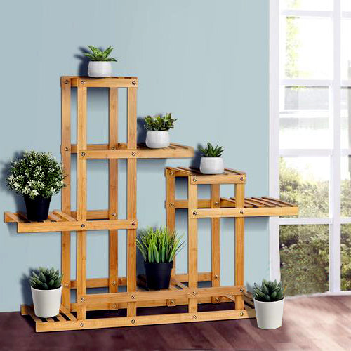 6-Tier Bamboo Tower Planter