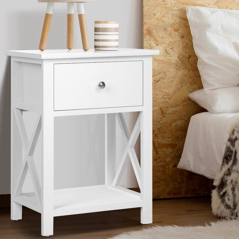 Essentials Side Table - White