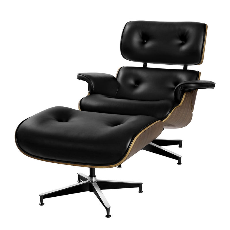 Iconic Lounge Chair and Ottoman Duo