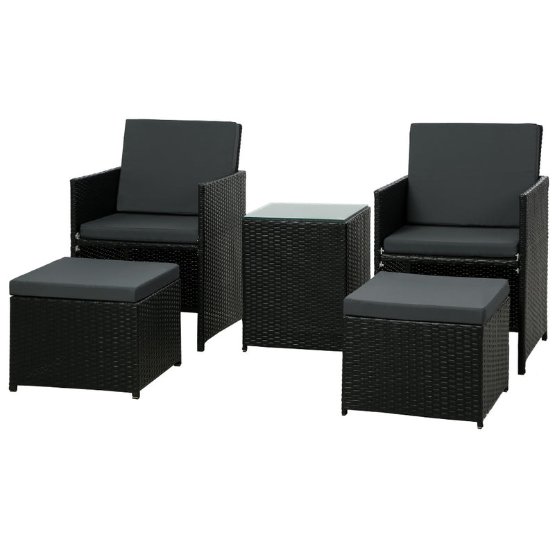 Concorde Recliner Chairs Sun Lounge Black