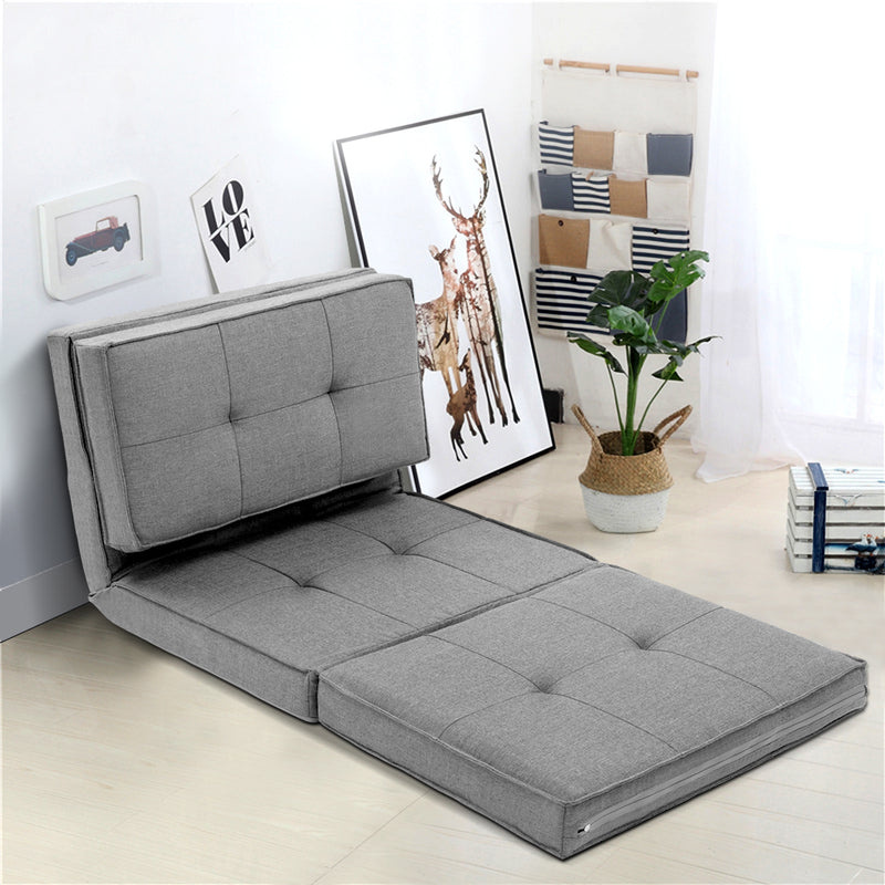 Adjustable Lounge Sofa Bed - Light Grey