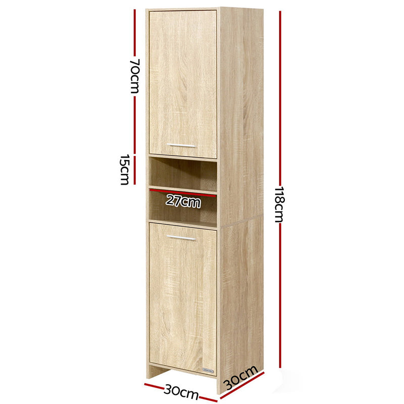 Mimi Tallboy Cabinet Storage - Bathroom Laundry  185cm