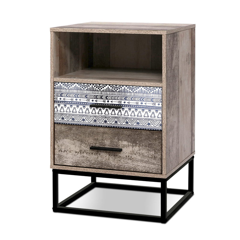 Ethnic-Patterned Side Table