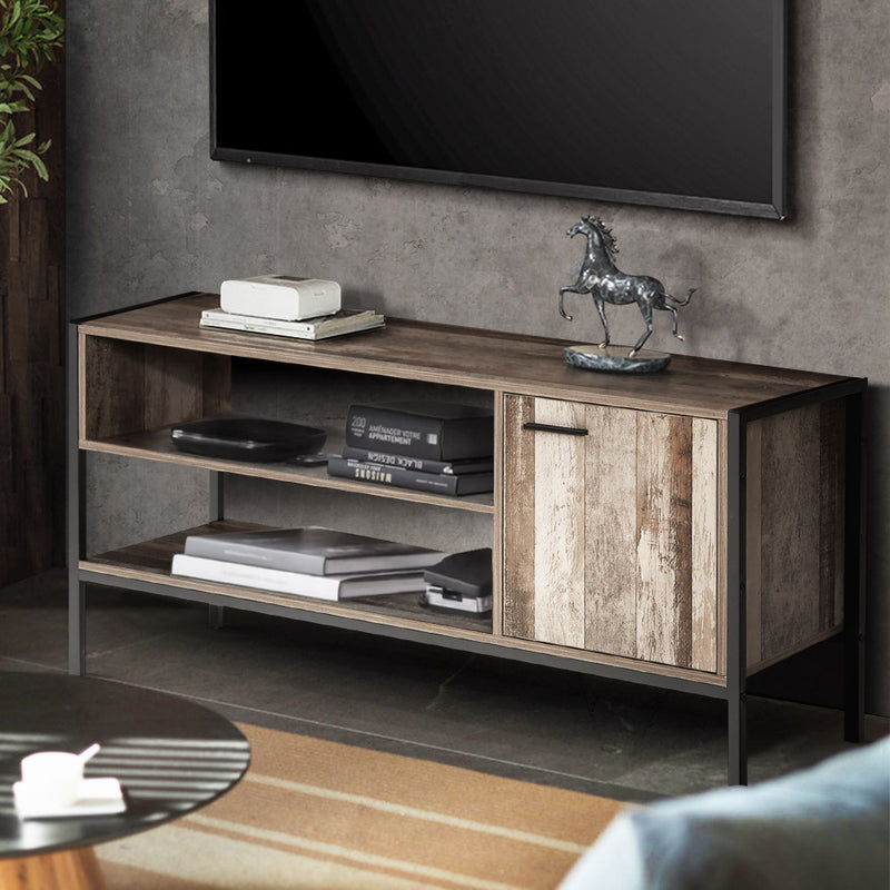 Essentials TV Cabinet - Dark Wood