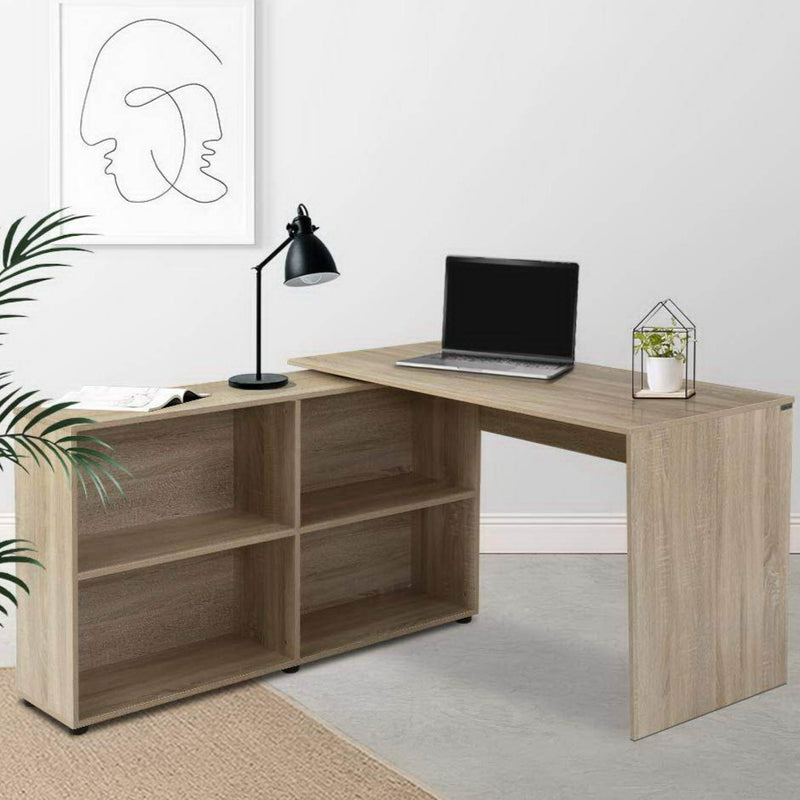 Classic L-Shaped Corner Desk - Oak