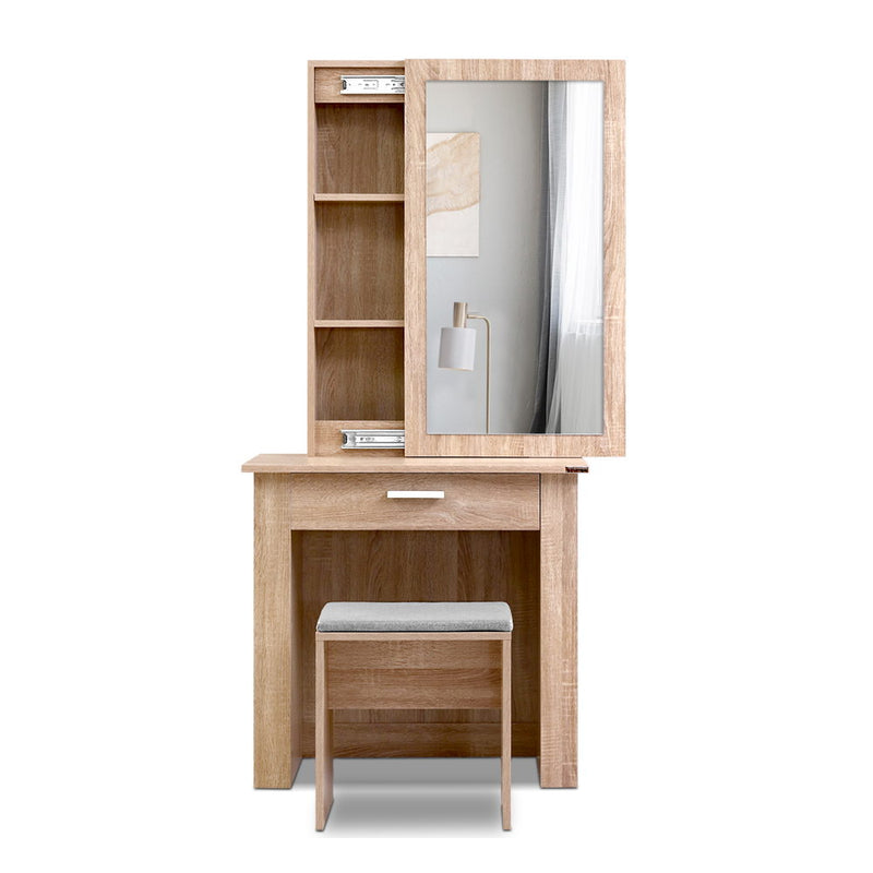 Dressing Table with Sliding Mirror - Wood