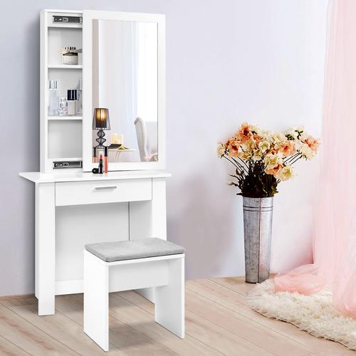 Dressing Table with Sliding Mirror - Wood