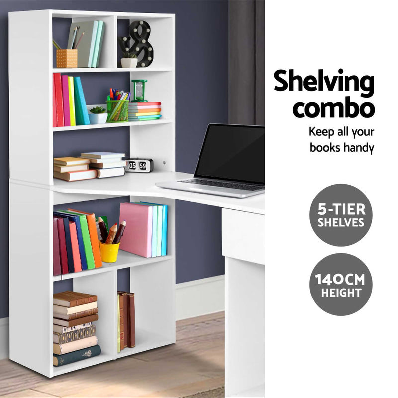 5-Tier Adjoining Shelf-Desk