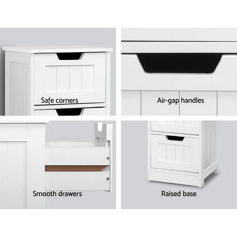 4-Drawer Country Style Side Storage
