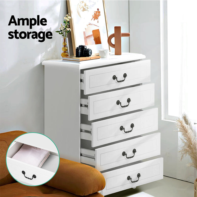 Meerah Chest of 5-Drawers Storage Cabinet