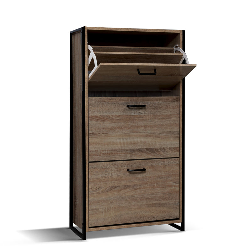 Contemporary Pull-Down Shoe Cabinet