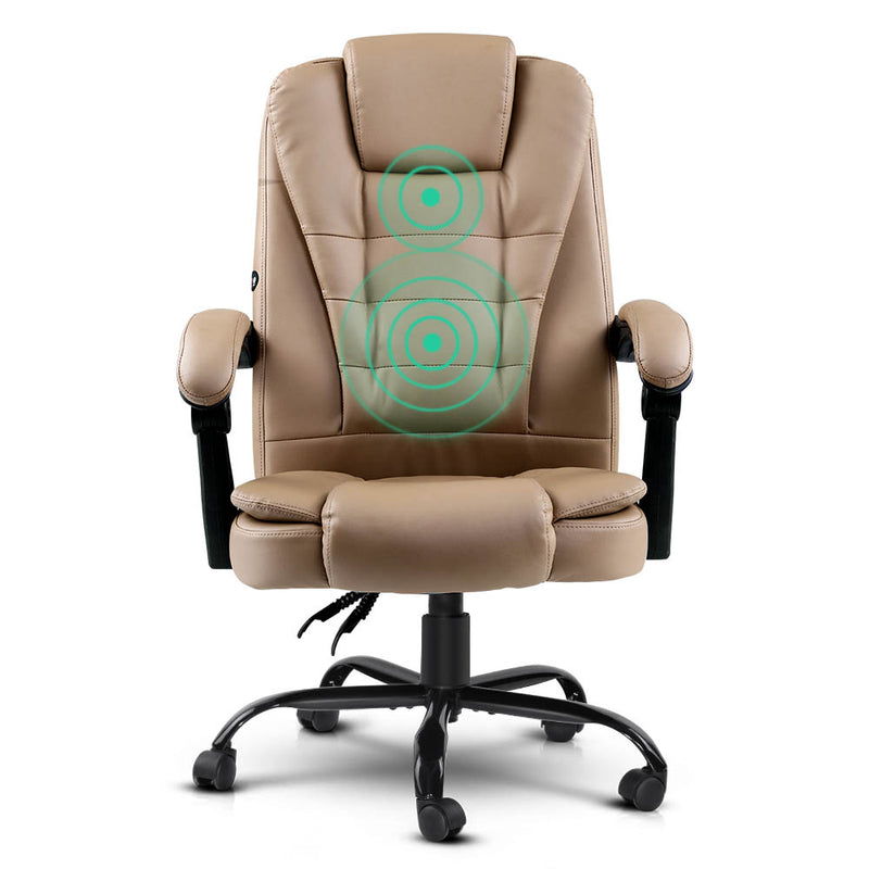 2-Zone Massage Office Chair - Espresso