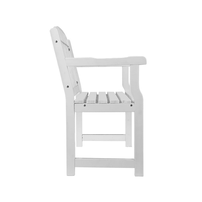 Zen Outdoor Garden Bench Seat Wooden Chair Patio Furniture Timber Lounge