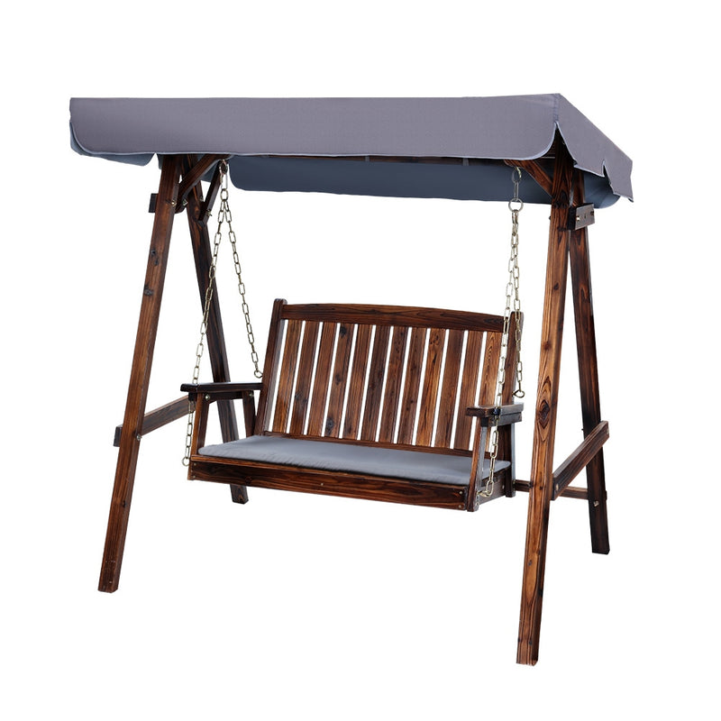 Outdoor Canopy Swing Bench - 2 Seater