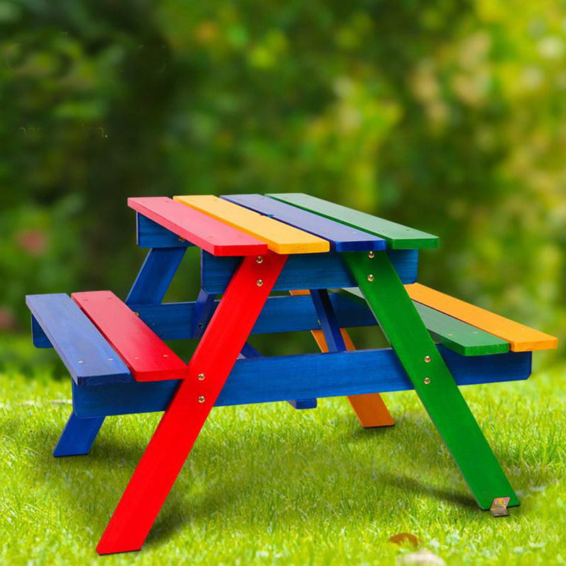 Kids Picnic Bench Set - Multicolor