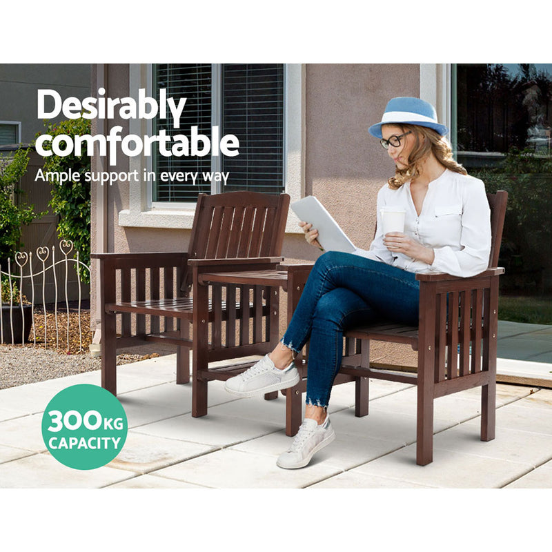 2-Seater Outdoor Table-Pair Seat