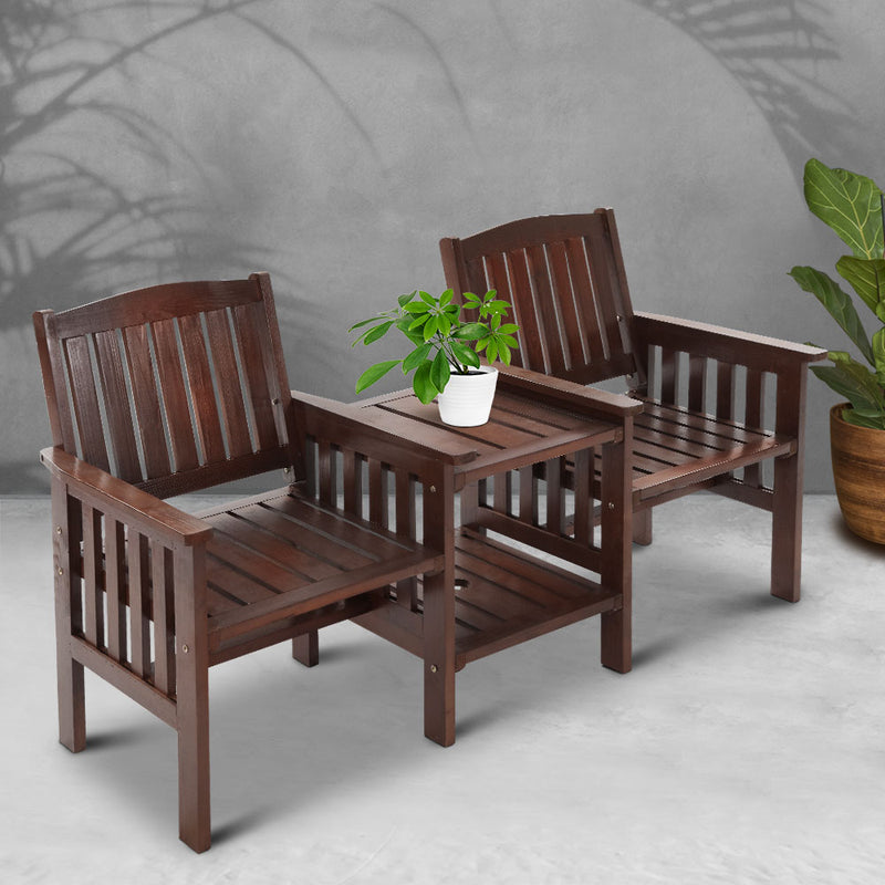 2-Seater Outdoor Table-Pair Seat