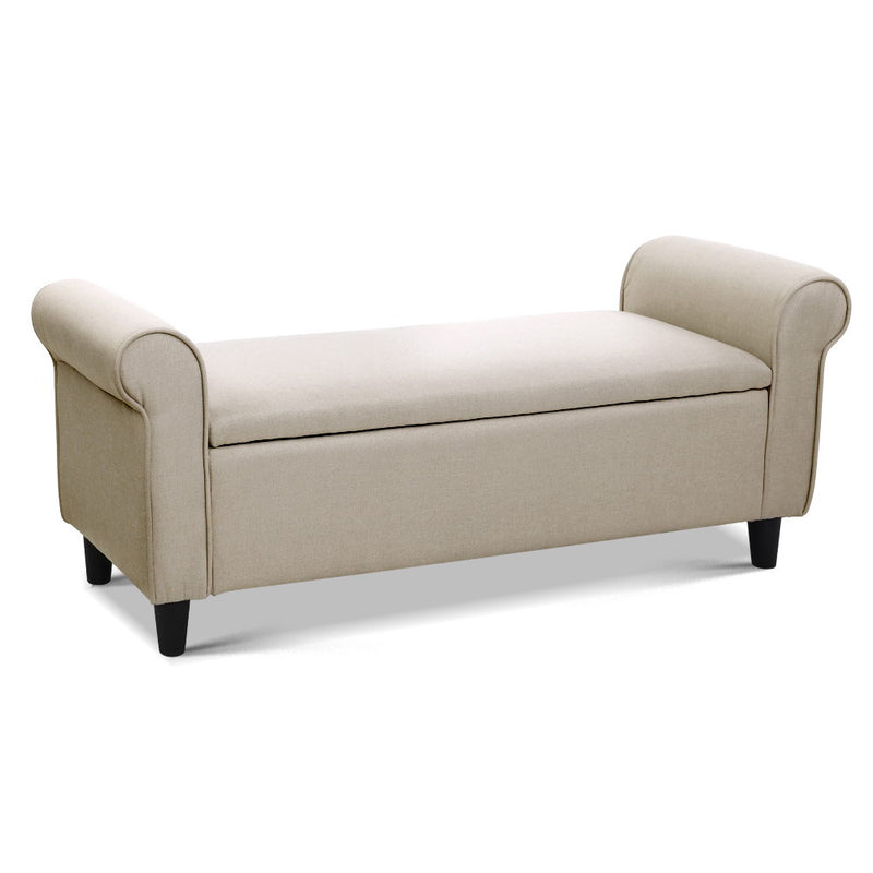 Refined Storage Ottoman - Taupe