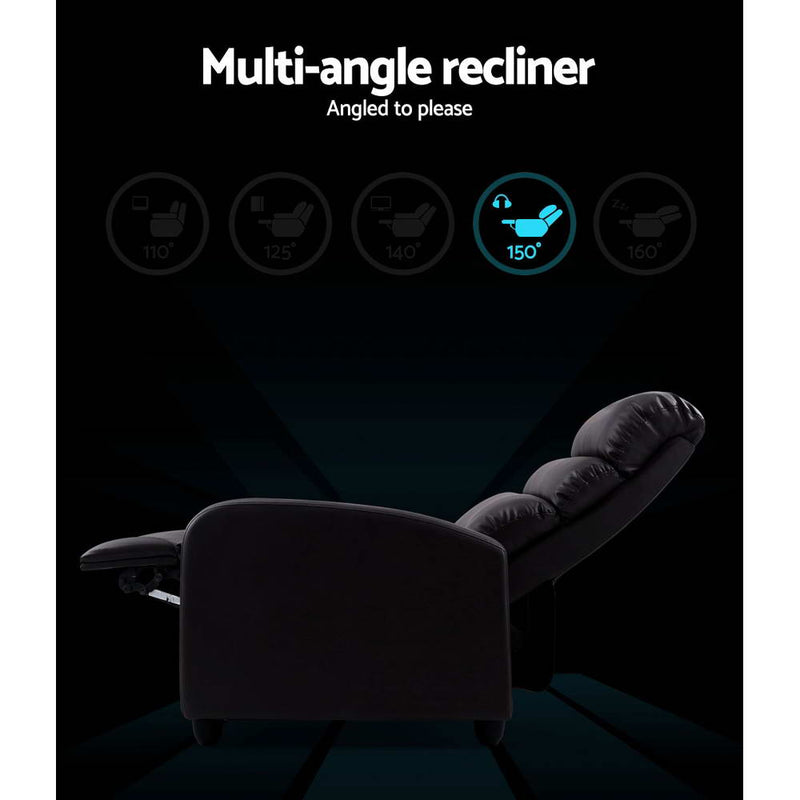 Premium Lounge Recliner Armchair - Brown