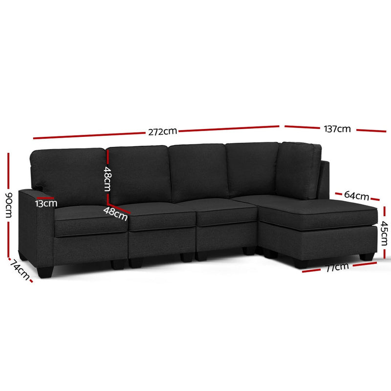 5-Seater Modular Sofa Set