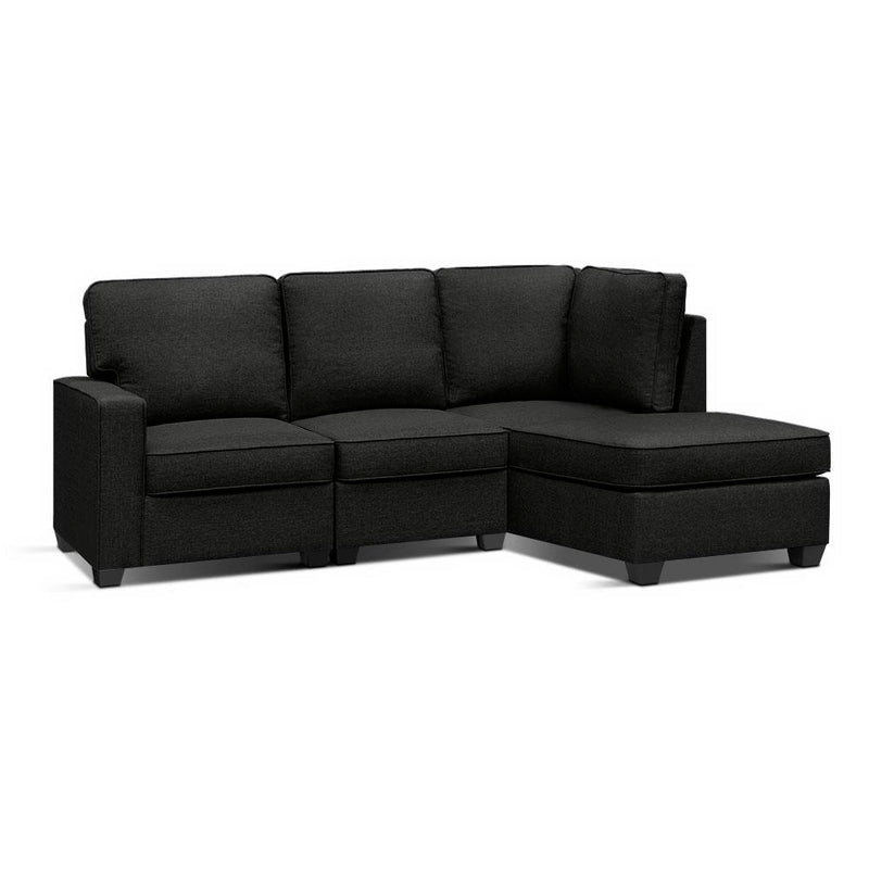 4-Seater Modular Sofa Set - Dark Grey