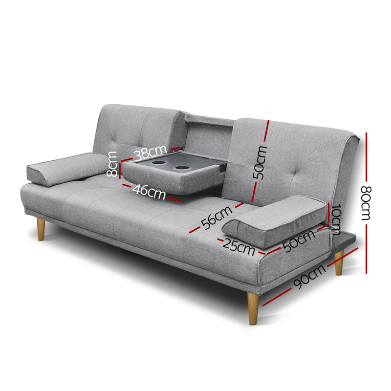 Arden Comfy Sofa-Double Bed 3-Seater-Adjustable