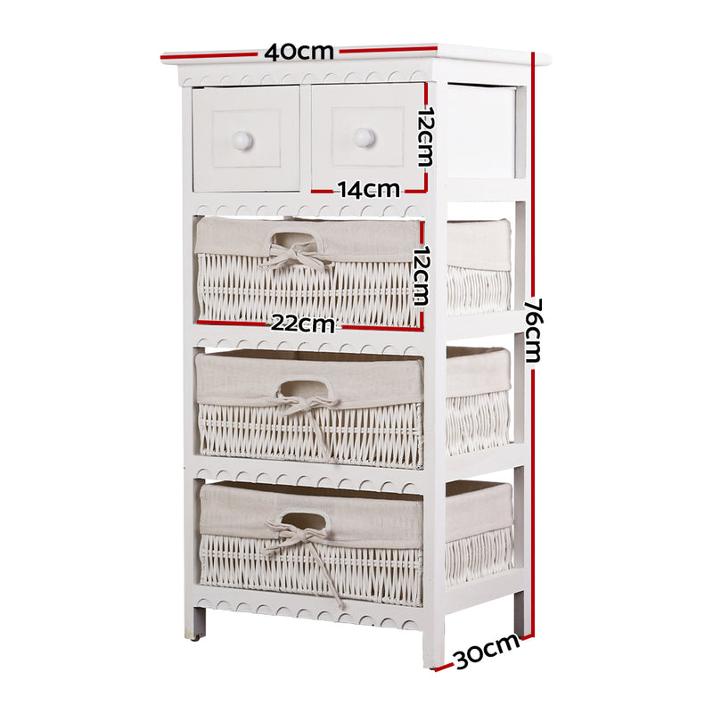 Scandi Functional Storage-Drawer 3-Basket