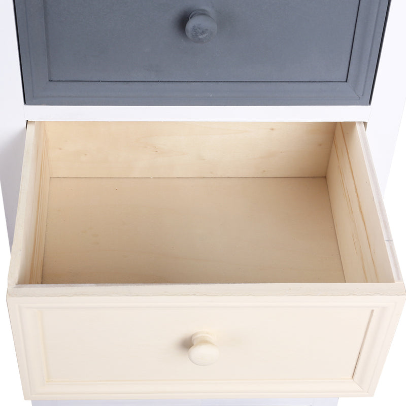 Crafted 3-Tone Side Drawer-Storage