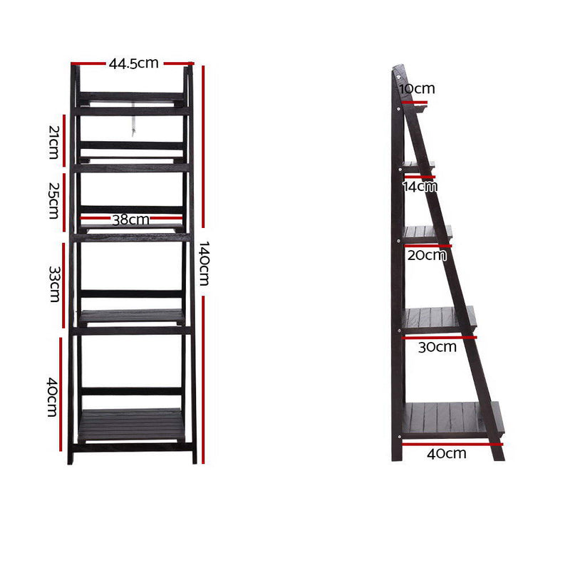 5-Tier Ladder Display Shelf