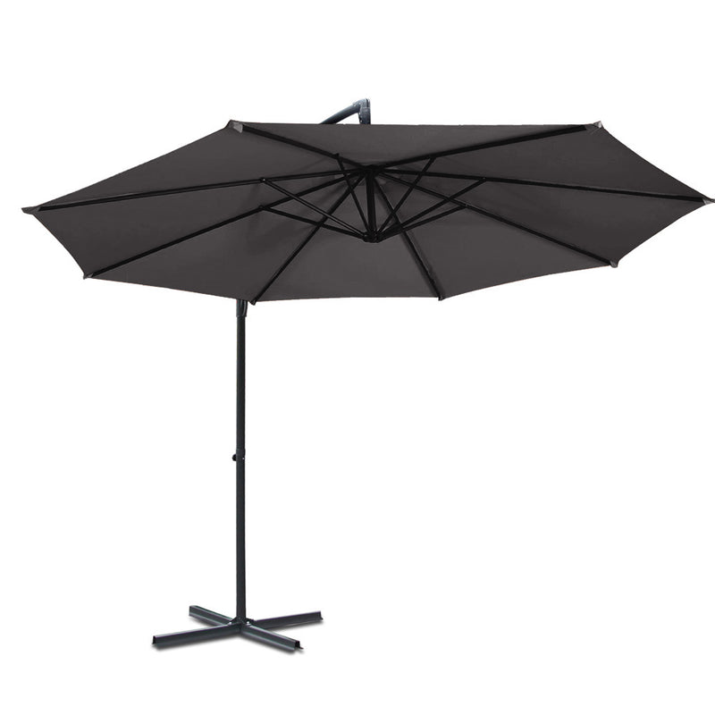 Rotatable Outdoor Umbrella - Charcoal