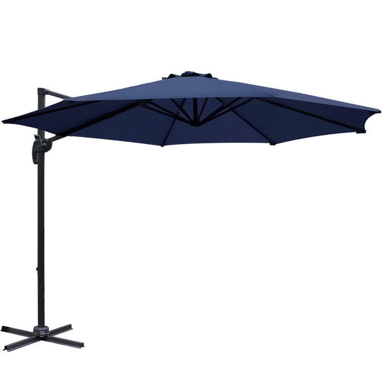 Rotatable Outdoor Umbrella - Navy