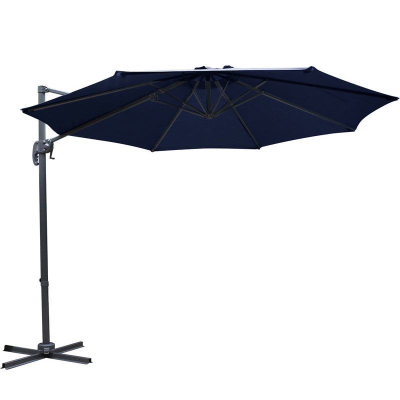 Rotatable Outdoor Umbrella - Navy