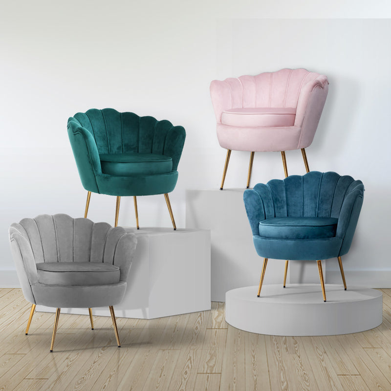 Aspen Lounge Scallop Armchair - Pink