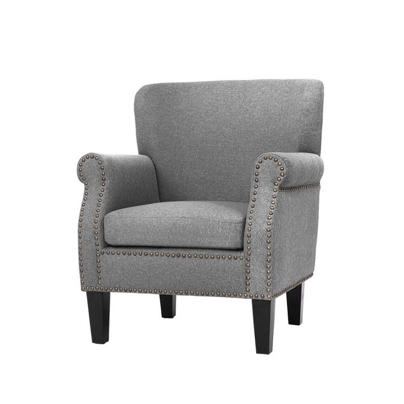 Studded Lounge Armchair