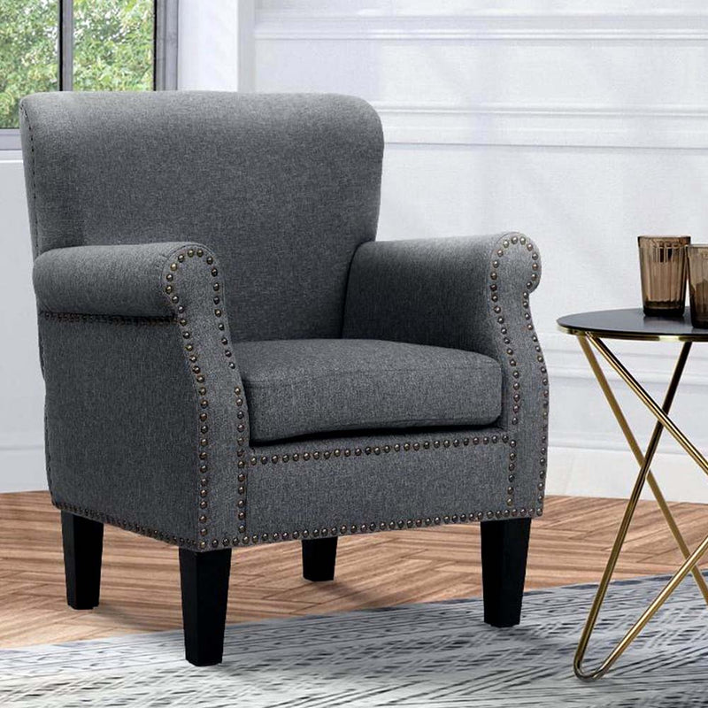 Studded Lounge Armchair