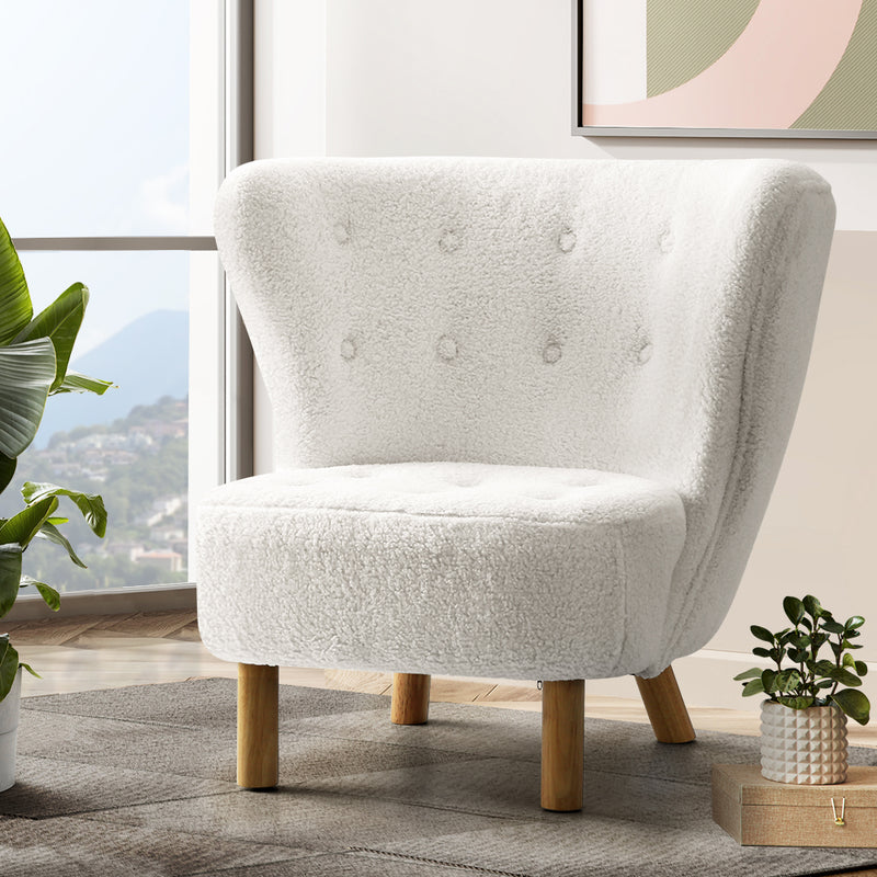 Sherpa Lounge Bedroom Couch Accent Chair