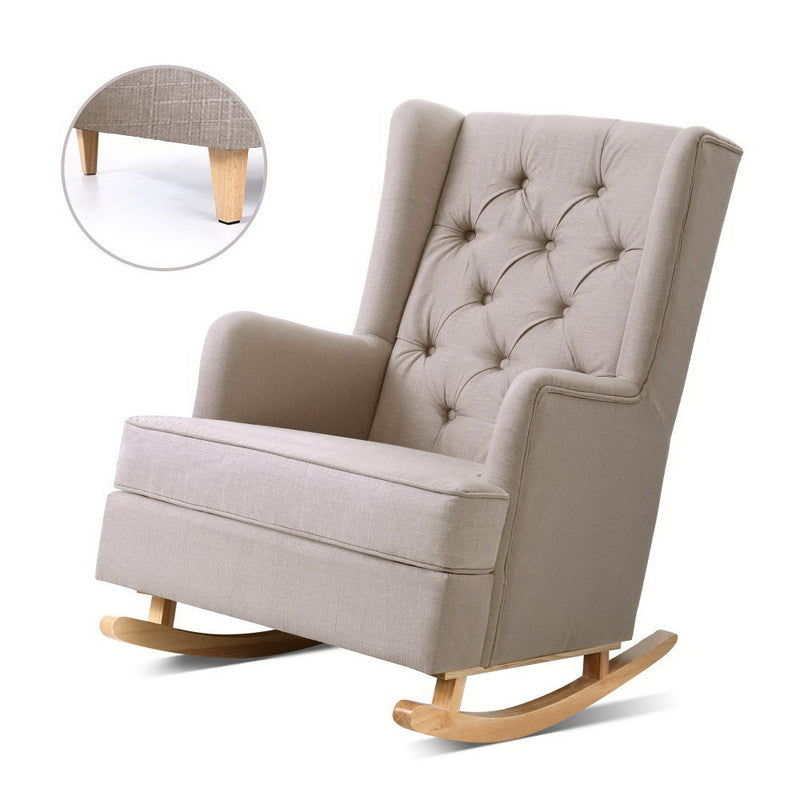 Contemporary Convertible Armchair - Beige