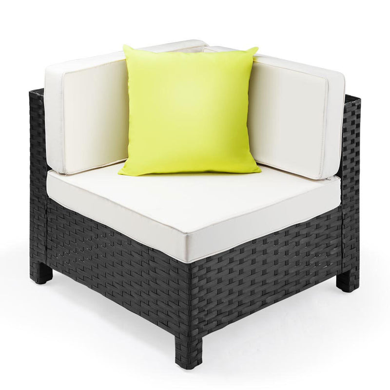 NOVA RATTAN 1pc Sofa Outdoor Furniture Setting -Corner Garden Lounge Chair