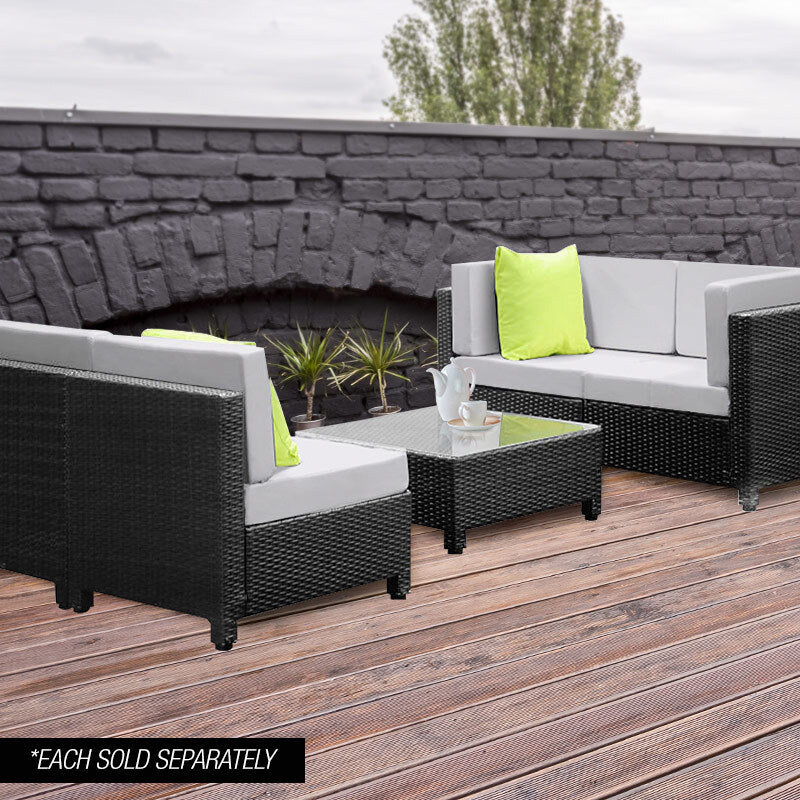 NOVA RATTAN 1pc Sofa Outdoor Furniture Setting -Corner Garden Lounge Chair
