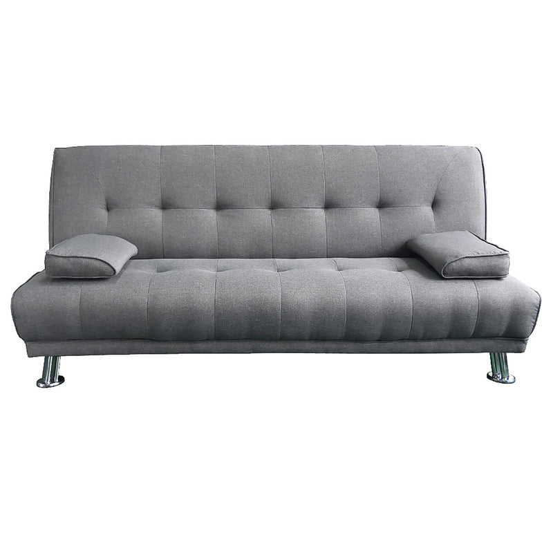 Brooks Sofa Bed Lounge Couch Light Grey Linen Suite
