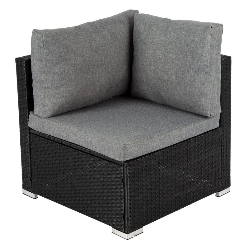 Modular Outdoor Lounge Sofa Coogee - Black 6PCS