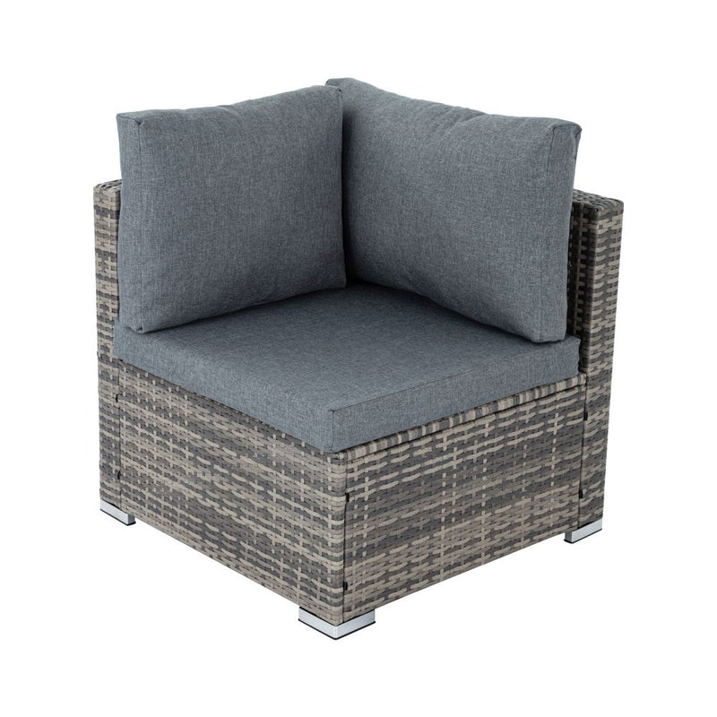 Modular Lounge Sofa 8PCS Outdoor Furniture Grey