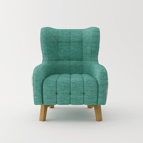 Contemporary Floral Armchair - Back
