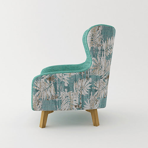 Contemporary Floral Armchair - Back