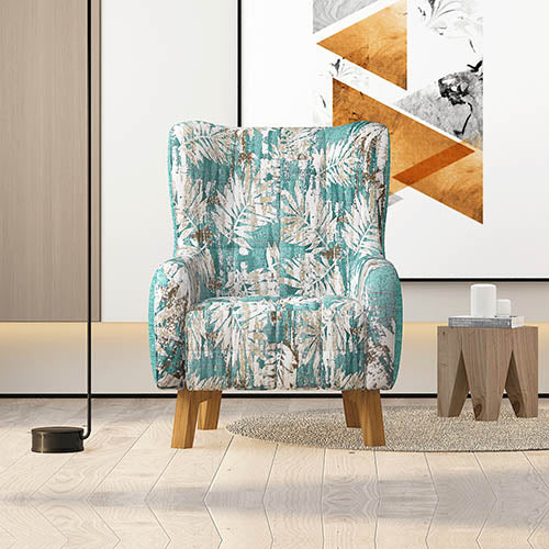 Contemporary Floral Armchair - Front