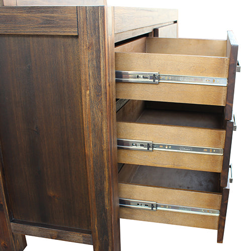 6-Drawer Dresser with Mirror - Chocolate