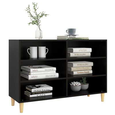 Essential Book Cabinet - Black - 6 Shelves