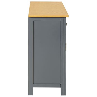 Calvin Sideboard Solid Oak Wood - Dark Grey - 3 Doors