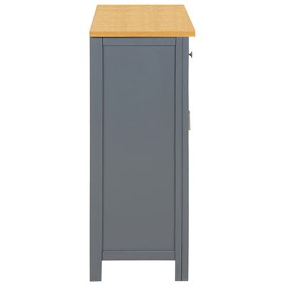 Calvin Sideboard Solid Oak Wood - Dark Grey - 2 Doors